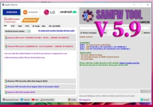 SamFw Tool 5.9 Atualizado FRP, ADB, EDL, Download Mode e Muito Mais