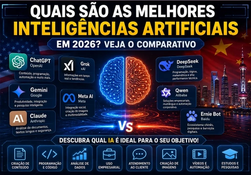 As Principais Inteligências Artificiais de 2026: