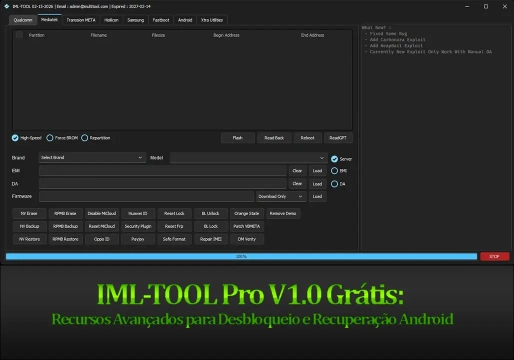 IML-TOOL Pro V1.0 para Técnicos: FRP, Flash, Bootloader e Reparos Avançados
