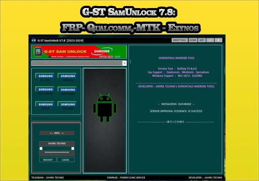 G-ST SamUnlock 7.8: ferramenta Samsung para assistência