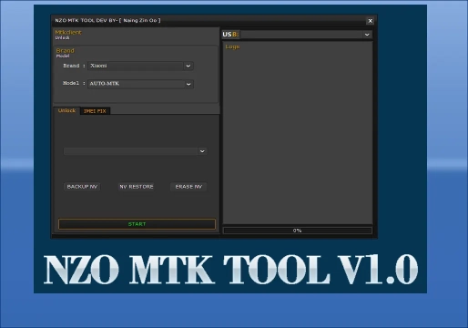 Interface do NZO MTK Tool V1.0